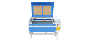 1060 blue CO2 laser cutting machine with legs for easy operate