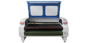 CNC Co2 auto feeding laser cutting machine for leather pu